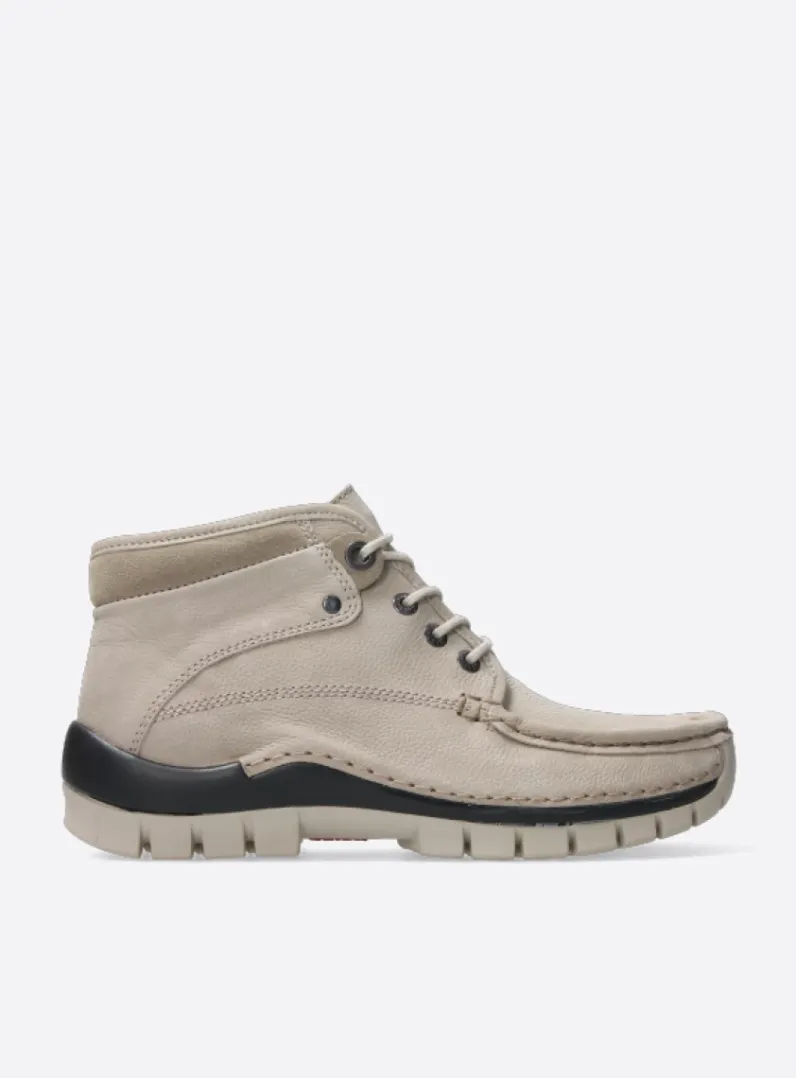 DAMES Wolky Hoge Veterschoenen|Herfst/Winter<Cross - safari nubuck