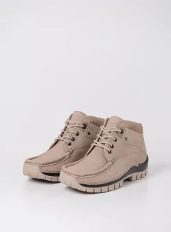 DAMES Wolky Hoge Veterschoenen|Herfst/Winter<Cross - safari nubuck