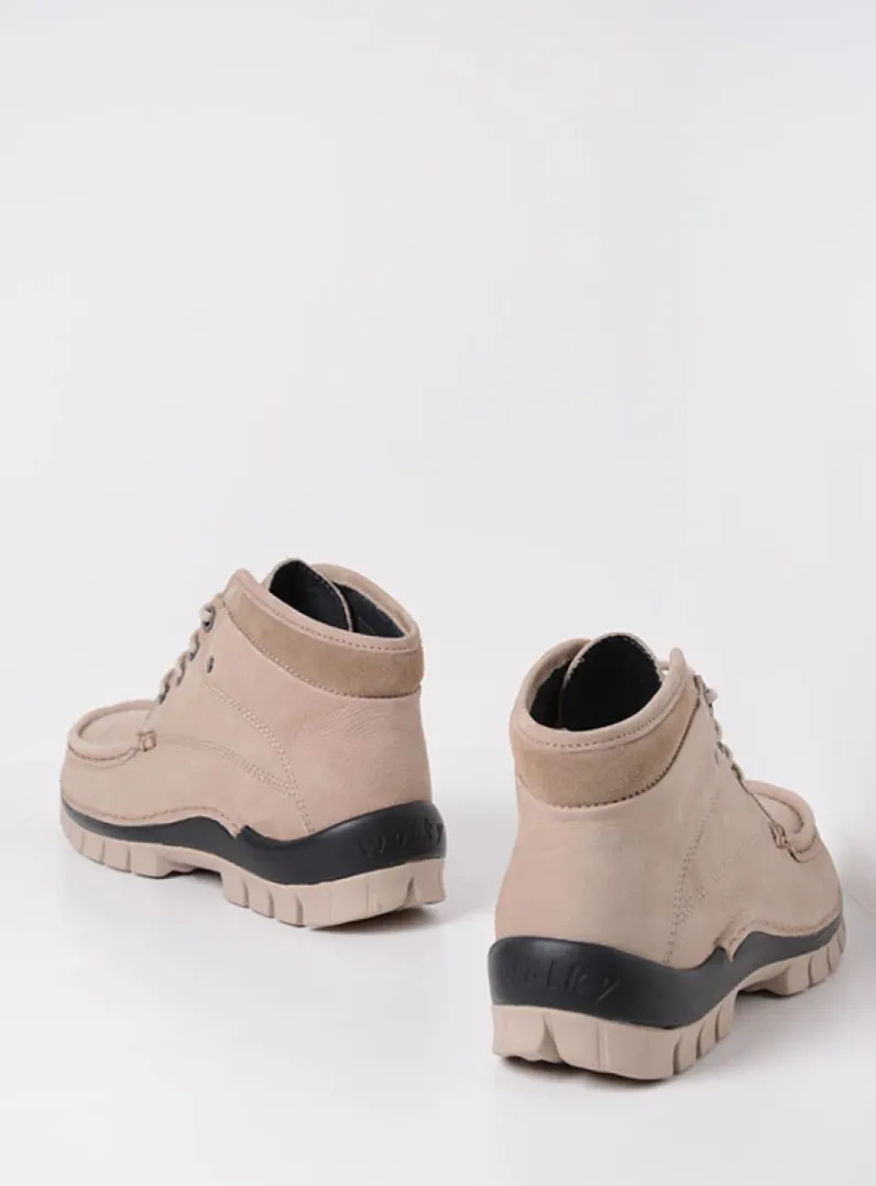 DAMES Wolky Hoge Veterschoenen|Herfst/Winter<Cross - safari nubuck