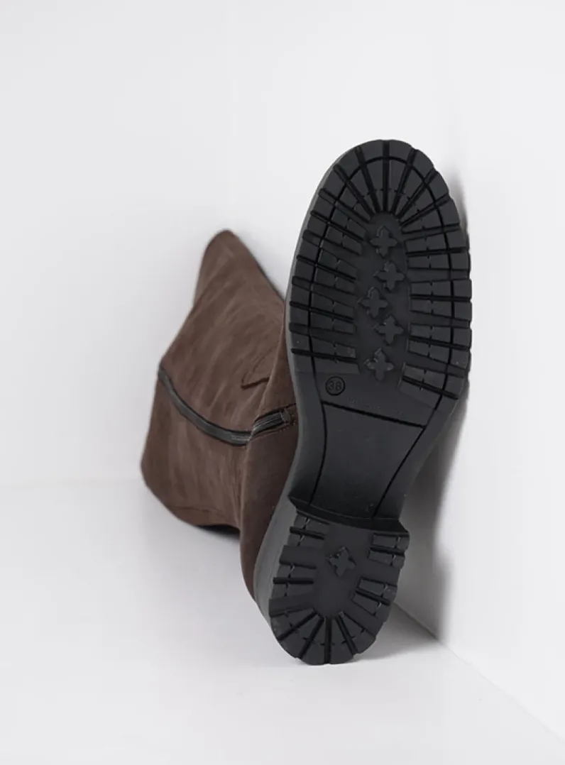 DAMES Wolky Lange Laarzen|Herfst/Winter<Curtina F2F - bruin nubuck