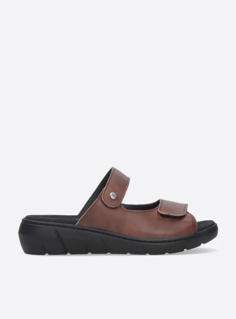 DAMES Wolky Slippers<Cyprus - cognac leer