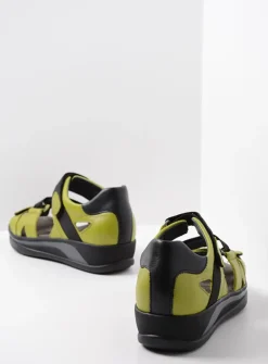 DAMES Wolky Sandalen<Desh - olijfgroen leer