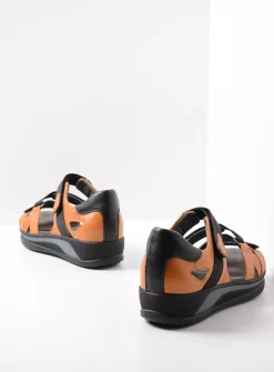 DAMES Wolky Sandalen<Desh - oranje leer