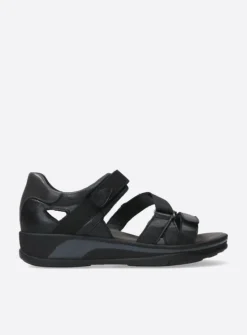 DAMES Wolky Sandalen<Desh - zwart leer