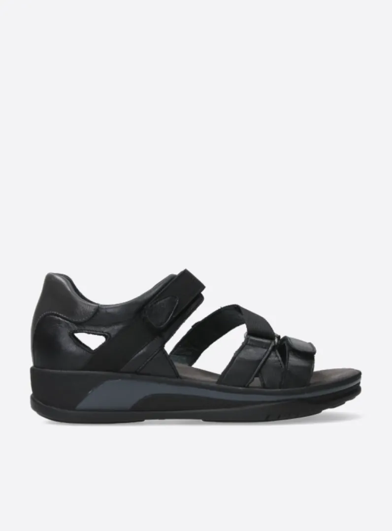 DAMES Wolky Sandalen<Desh - zwart leer