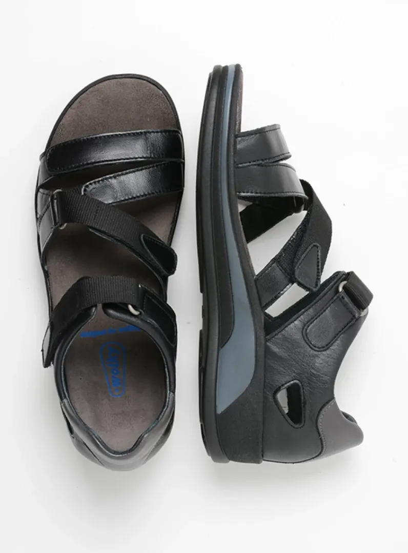DAMES Wolky Sandalen<Desh - zwart leer