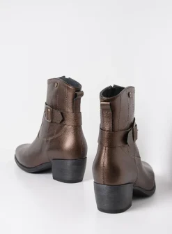 DAMES Wolky Halfhoge Laarzen|Cowboylaarzen<Dexter - brons leer