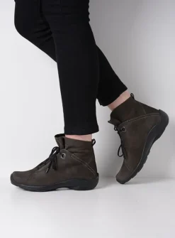 DAMES Wolky Hoge Veterschoenen|Herfst/Winter<Diana - asfalt nubuck