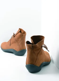 DAMES Wolky Hoge Veterschoenen|Herfst/Winter<Diana - cognac nubuck