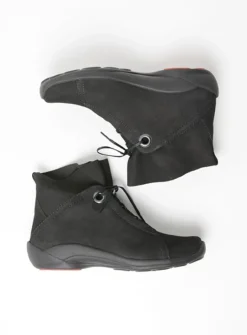 DAMES Wolky Hoge Veterschoenen|Herfst/Winter<Diana - zwart nubuck