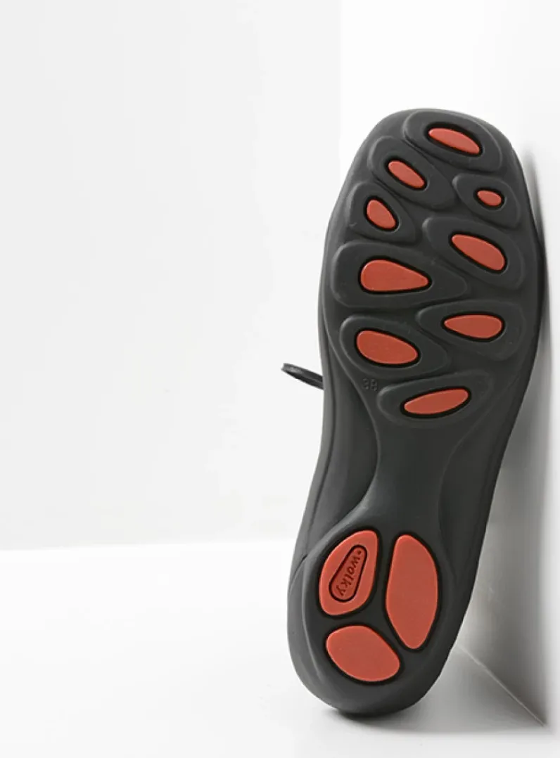 DAMES Wolky Hoge Veterschoenen|Herfst/Winter<Diana - zwart nubuck