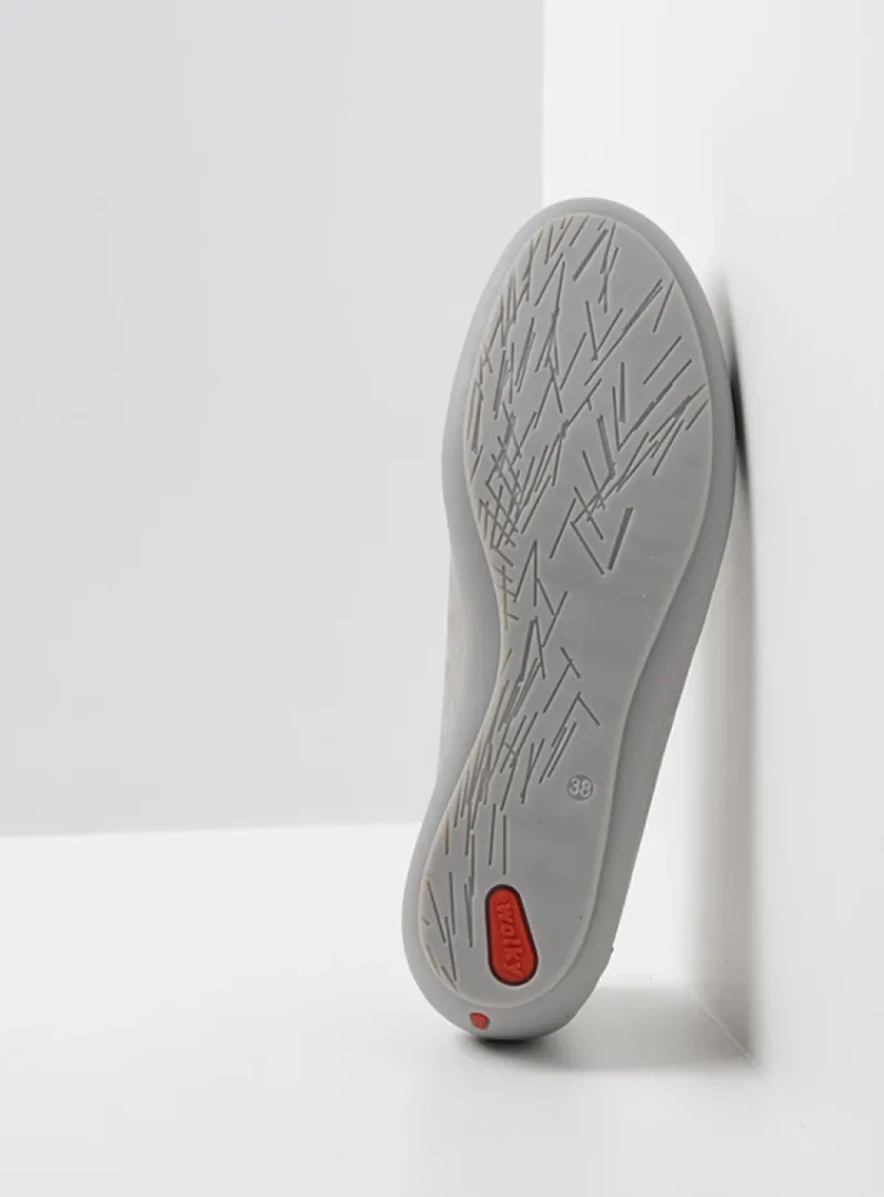 DAMES Wolky Instappers|Herfst/Winter<Duncan F2F - zilvergrijs biocare