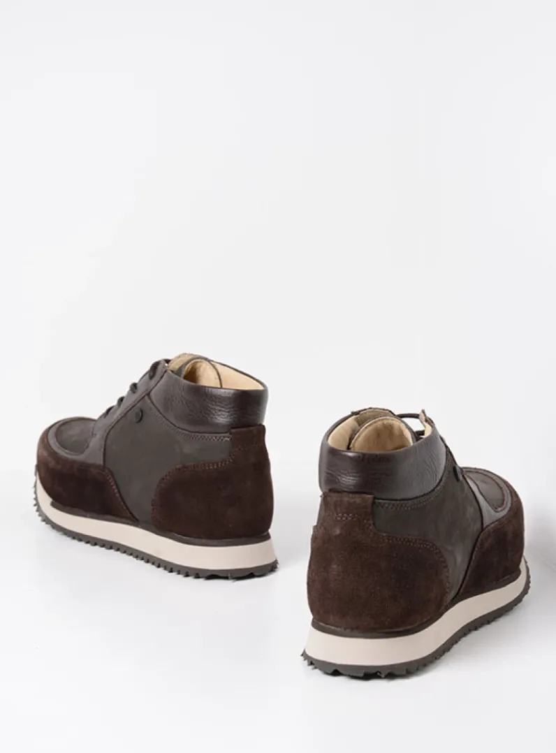 DAMES Wolky Hoge Veterschoenen|Wandelschoenen<e-Boot - asfalt combi leer