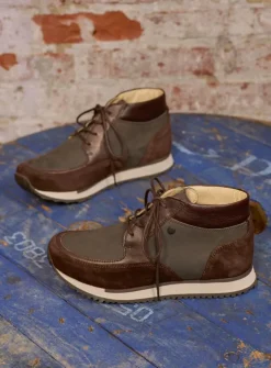 DAMES Wolky Hoge Veterschoenen|Wandelschoenen<e-Boot - asfalt combi leer