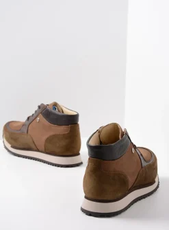 DAMES Wolky Hoge Veterschoenen|Wandelschoenen<e-Boot - taupe combi leer