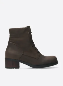 DAMES Wolky Hoge Veterschoenen|Veterlaarzen<Edson XW - bruin nubuck