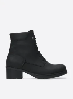 DAMES Wolky Hoge Veterschoenen|Veterlaarzen<Edson XW - zwart nubuck