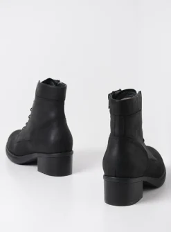 DAMES Wolky Hoge Veterschoenen|Veterlaarzen<Edson XW - zwart nubuck