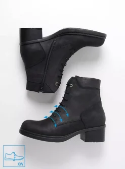 DAMES Wolky Hoge Veterschoenen|Veterlaarzen<Edson XW - zwart nubuck