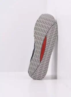 Heren Wolky Veterschoenen Heren|Sneakers Heren<e-Go Men - blauw combi stretch leer