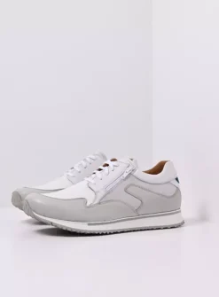 Heren Wolky Veterschoenen Heren|Sneakers Heren<e-Go Men - wit combi stretch leer