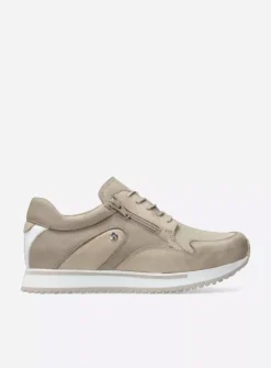 DAMES Wolky Lage Veterschoenen|Wandelschoenen<e-Go S2F - beige combi stretch leer