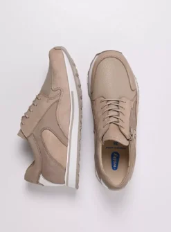 DAMES Wolky Lage Veterschoenen|Wandelschoenen<e-Go S2F - beige combi stretch leer