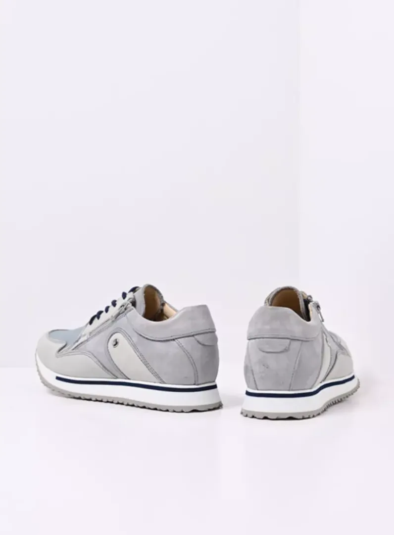 DAMES Wolky Lage Veterschoenen|Wandelschoenen<e-Go S2F - blauw combi stretch leer