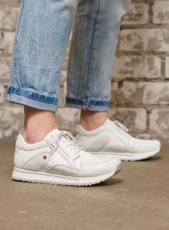 DAMES Wolky Lage Veterschoenen|Wandelschoenen<e-Go S2F - wit combi stretch leer