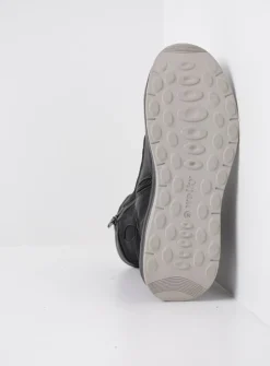 DAMES Wolky Hoge Veterschoenen|Veterlaarzen<Ellon S2F - zwart combi stretchleer