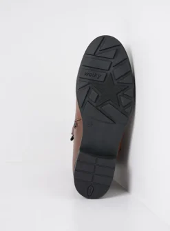 DAMES Wolky Veterlaarzen|Halfhoge Laarzen<Emery HV - 20430 cognac leer