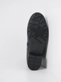 DAMES Wolky Veterlaarzen|Halfhoge Laarzen<Emery HV - blauw leer