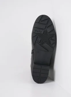 DAMES Wolky Veterlaarzen|Halfhoge Laarzen<Emery HV - zwart leer