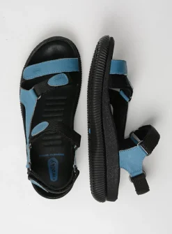 DAMES Wolky Sandalen<Energy Lady - jeans gevet leer