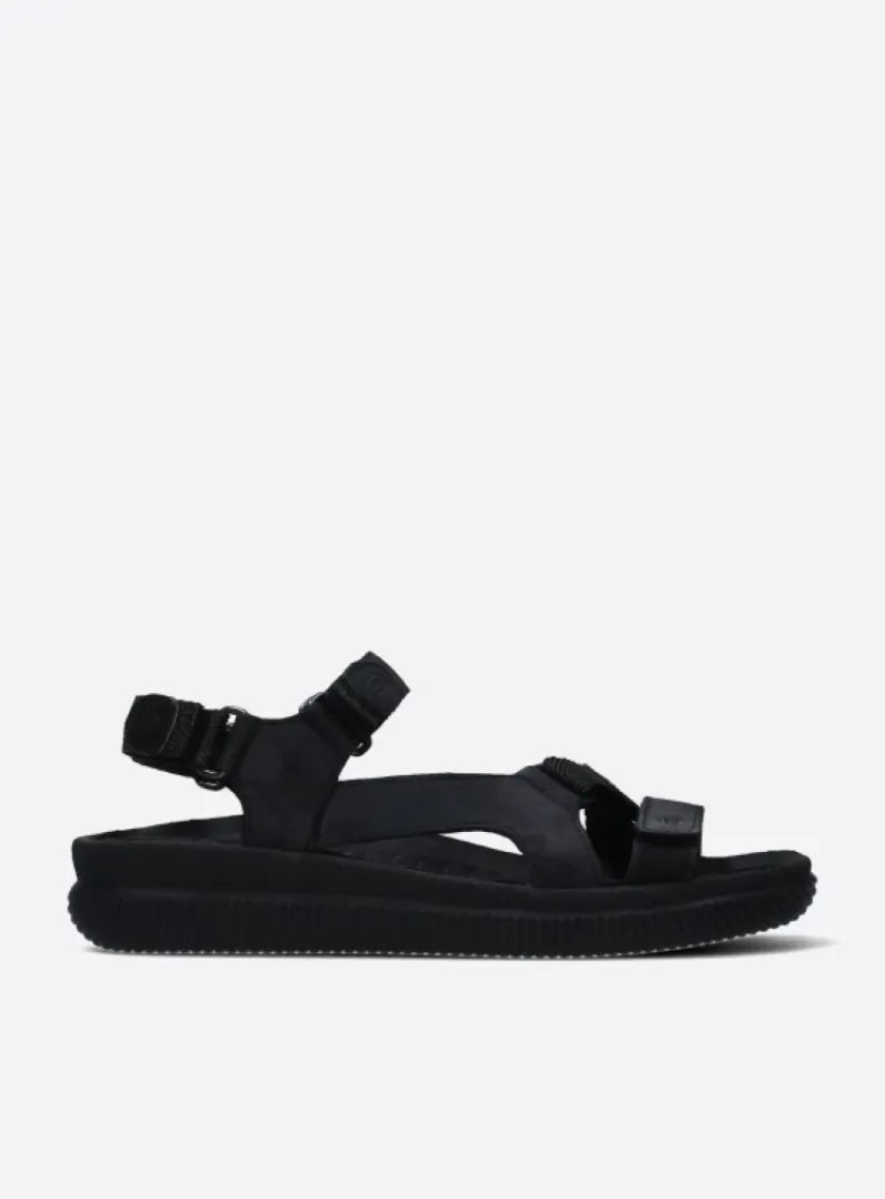 DAMES Wolky Sandalen<Energy Lady - zwart gevet leer