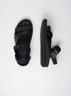 DAMES Wolky Sandalen<Energy Lady - zwart gevet leer