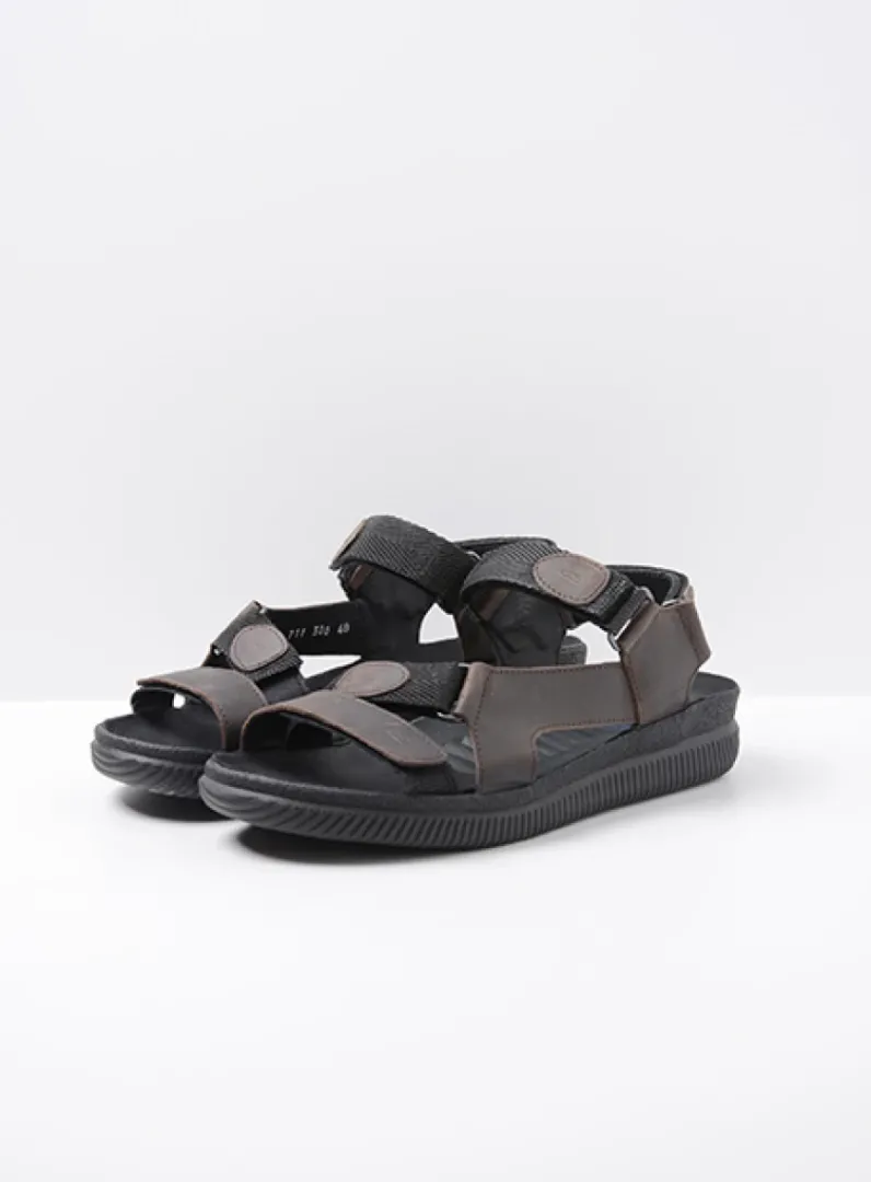 Heren Wolky Sandalen Voor Heren<Energy Men - bruin gevet leer