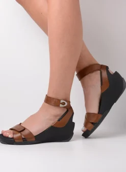 DAMES Wolky Sandalen<Era - cognac leer