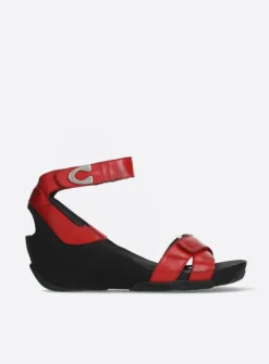 DAMES Wolky Sandalen<Era - rood leer
