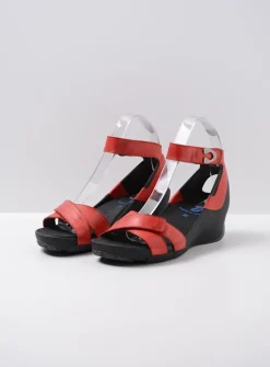 DAMES Wolky Sandalen<Era - rood leer
