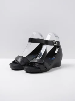 DAMES Wolky Sandalen<Era - zwart leer