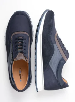 Heren Wolky Veterschoenen Heren|Sneakers Heren<e-Runner - blauw combi leer