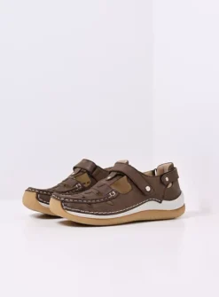 DAMES Wolky Bandschoenen<Esperanza - cederbruin leer