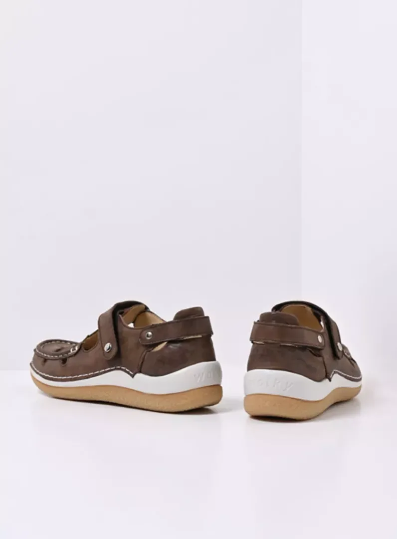 DAMES Wolky Bandschoenen<Esperanza - cederbruin leer