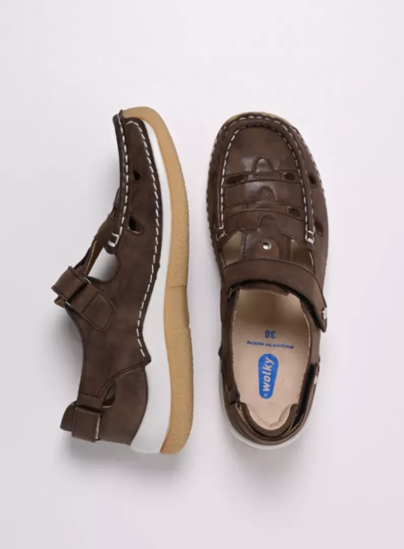 DAMES Wolky Bandschoenen<Esperanza - cederbruin leer