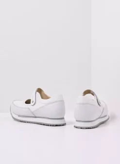 DAMES Wolky Wandelschoenen|Bandschoenen<e-Step - wit combi stretch leer