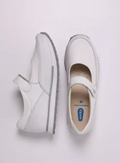 DAMES Wolky Wandelschoenen|Bandschoenen<e-Step - wit combi stretch leer