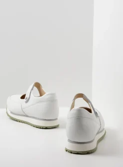 DAMES Wolky Wandelschoenen|Bandschoenen<e-Step - wit/lichtgroen leer