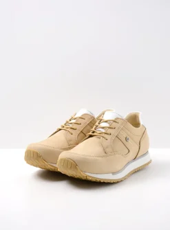 DAMES Wolky Lage Veterschoenen|Wandelschoenen<e-Walk - beige nubuck