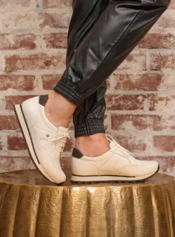 DAMES Wolky Lage Veterschoenen|Wandelschoenen<e-Walk - wit combi leer